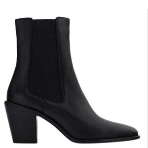 Zara Black Heeled Boots